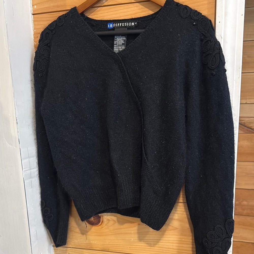 I.B. Diffusion 80s Vintage SILK RABBIT HAIR LAMBSWOOL Blend Medium Sweater
